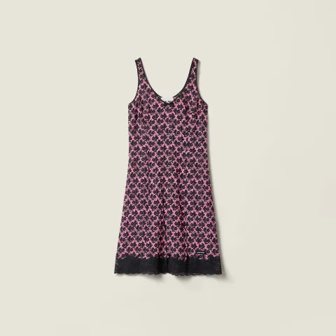 Crêpe de chine mini-dress