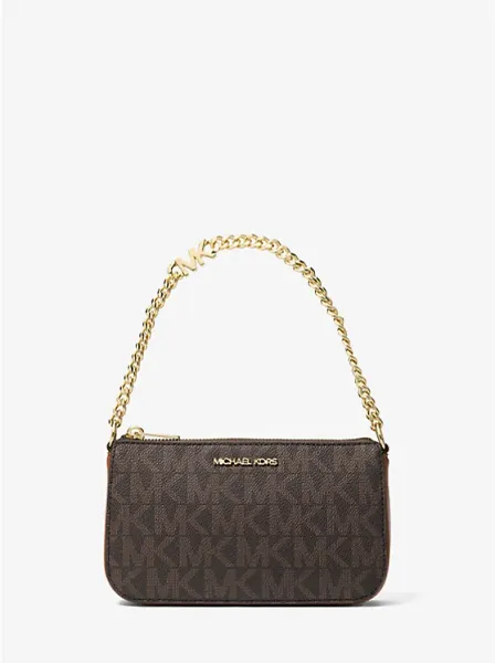 Jet Set Small Signature Logo Chain Pochette