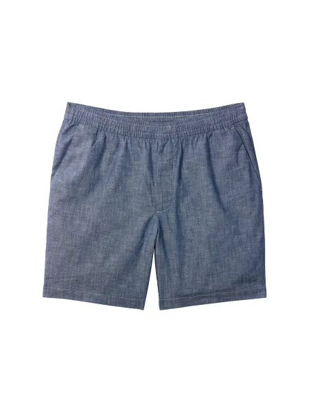 Calvin Klein Cotton Chambray Drawstring Shorts