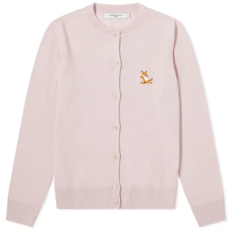 Chillax Fox Patch Adjusted R-Neck Cardigan