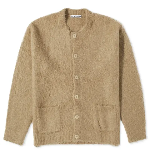 Komer Solid Brushed Cardigan