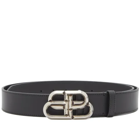 BB Signature Logo Silver Belt