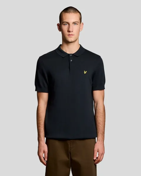 Lyle & Scott Cotton Knitted Polo Shirt