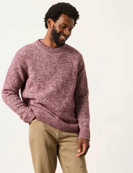 FatFace Cotton Rich Textured Crew Neck Jumper