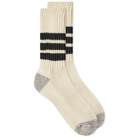 Coarse Ribbed Old School Crew Sock