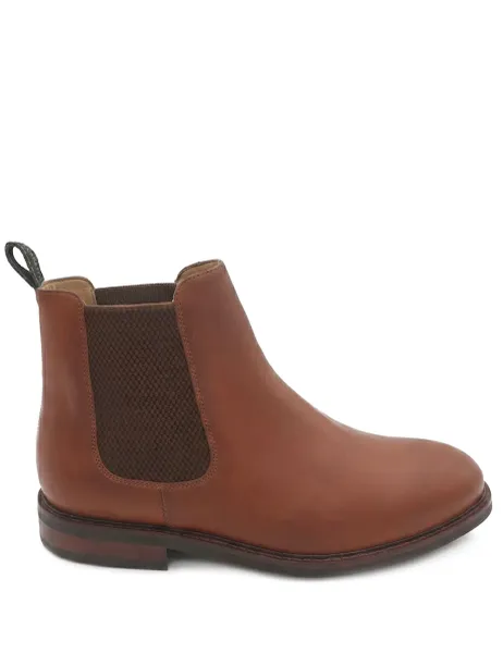 Jones Bootmaker Wide Fit Leather Chelsea Boots Tan