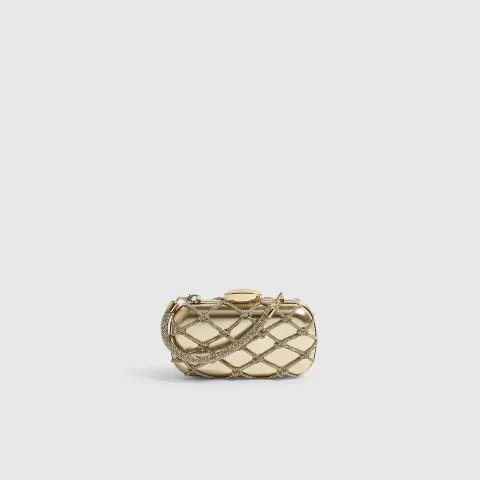 River Island Diamante Rope Hard Clutch Bag