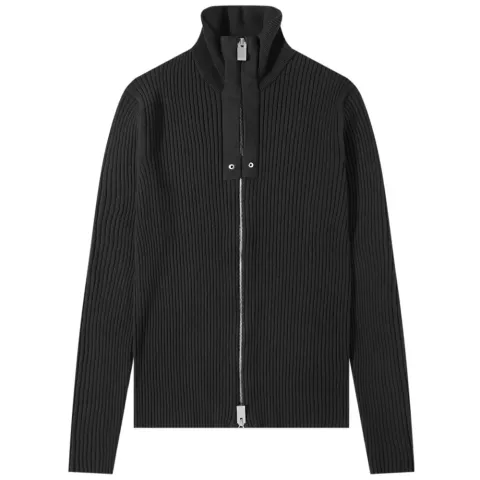 Ribbed Zip Knit