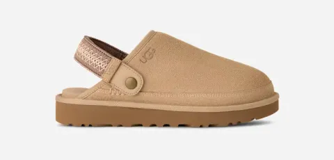 Goldenstar braid Clog, Suede/Polyester