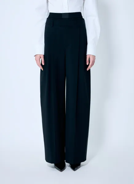 Pleated Pants With Boxer Waistband