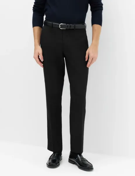 Marks & Spencer Slim Fit Machine Washable Suit Trousers Black