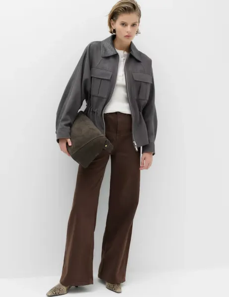 Marks & Spencer The Wide-Leg Jeans Chocolate Mix