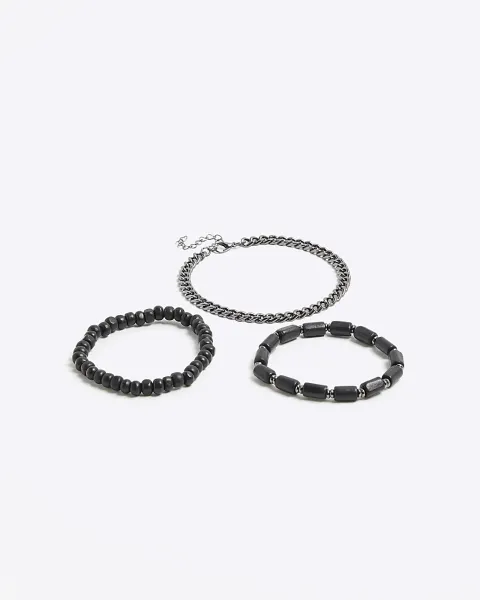 River Island 3 Pack Chain Bracelets