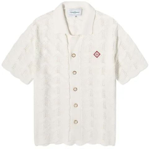 Wave Knit Short Sleeve Shirt