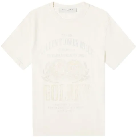 Gauze Flower Mills Print T-Shirt