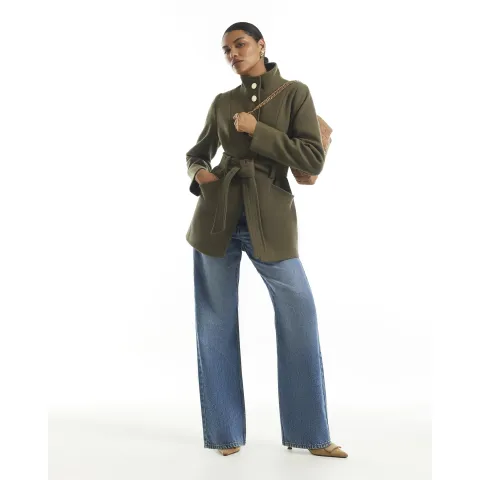 River Island Belted Short Coat