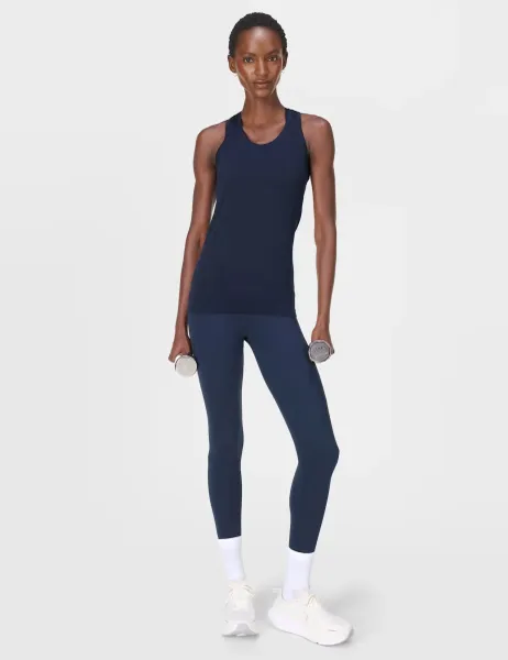 Sweaty Betty Athlete Seamless Workout Vest Top Navy
