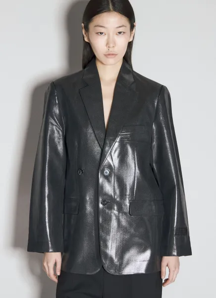 Coated Suit Blazer
