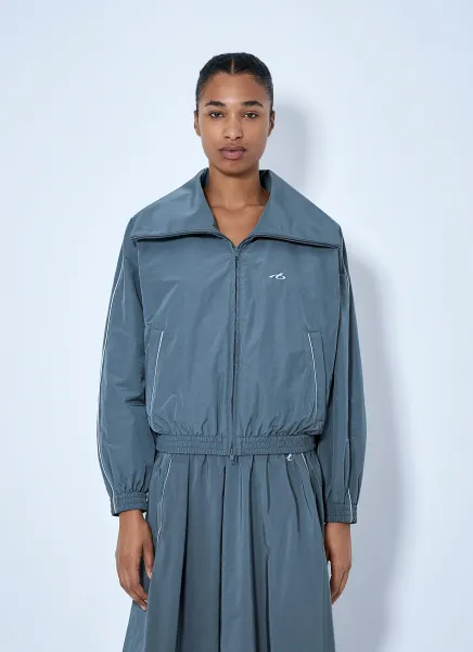 High Collar Tracksuit Jacket