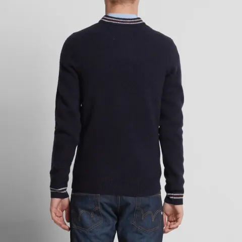 Fred Perry Shetland Wool V Neck Sweater