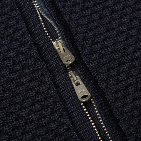 Bubble Zip Crew Knit