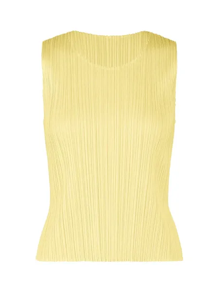 Pleats Please July Colors Tank Top Yellow