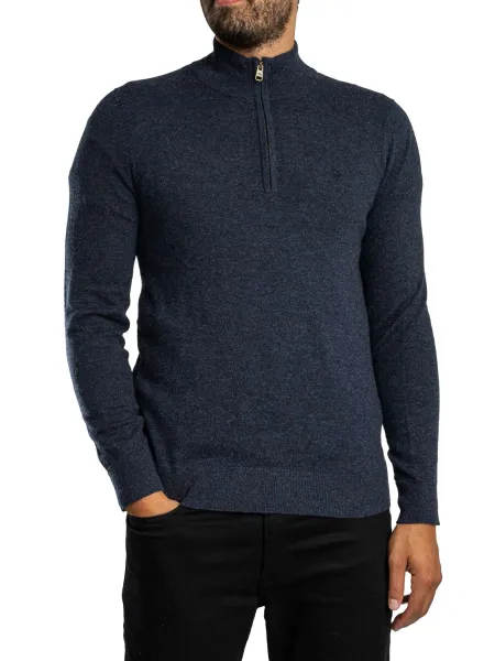 Ess LW Wool Blend 1/2 Zip Knit
