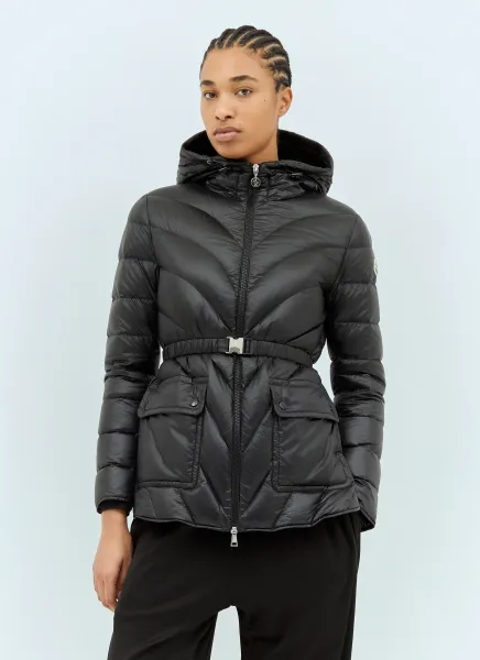 Argenno Hooded Mid-Length Down Jacket