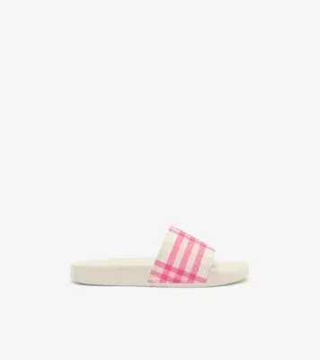 Check Slides in Aubergine purple
