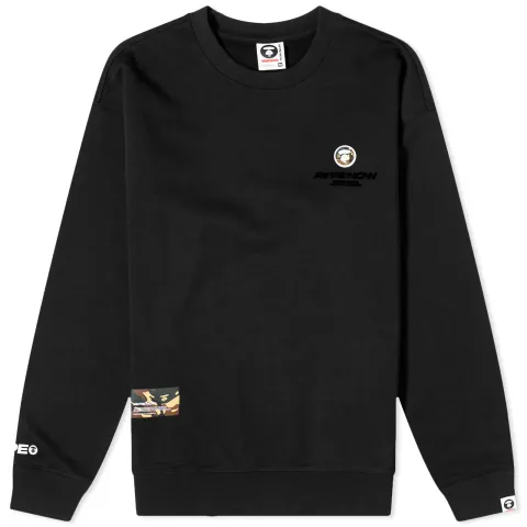 AAPE Now Silicon Badge Crew Sweat
