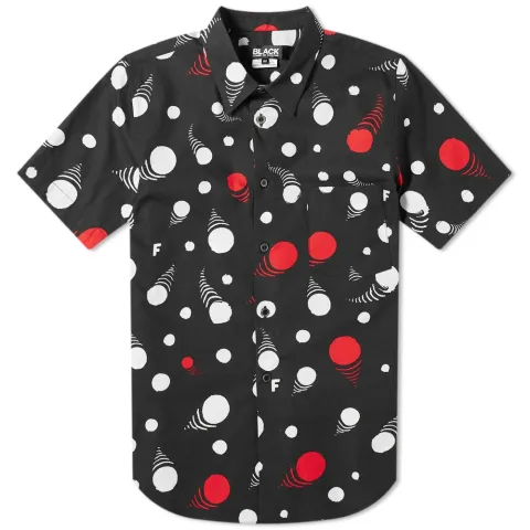 Comme des Garcons Black Short Sleeve Print Shirt