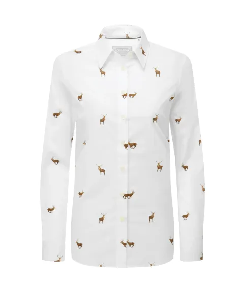 Schöffel Country Norfolk Shirt - Stag Print