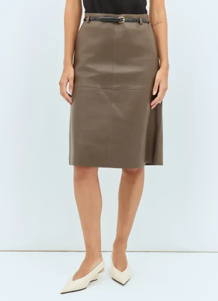 Double Leather Skirt