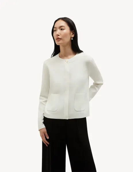 Hobbs Relaxed Cardigan Cream