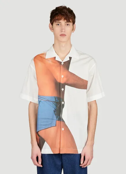 Profile Print Short-Sleeve Shirt