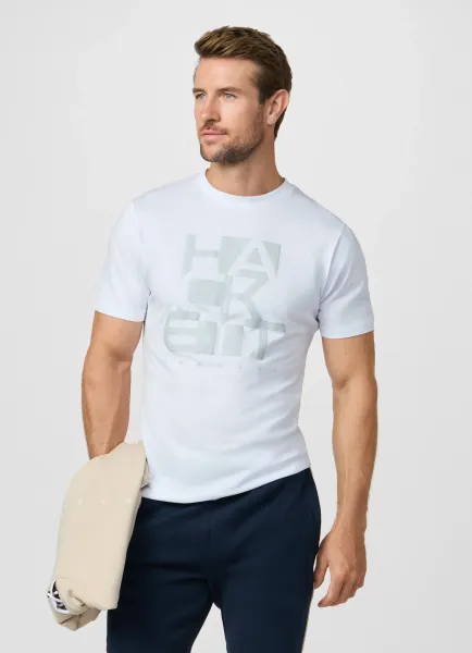 Classic Fit Branded Block Graphic T-Shirt