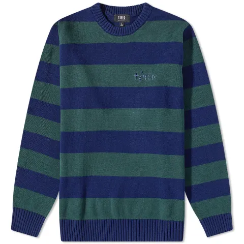Jolt Striped Crew Knit