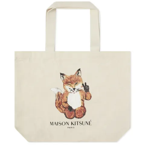 Maison Kitsuné All-Right Fox Classic Tote Bag