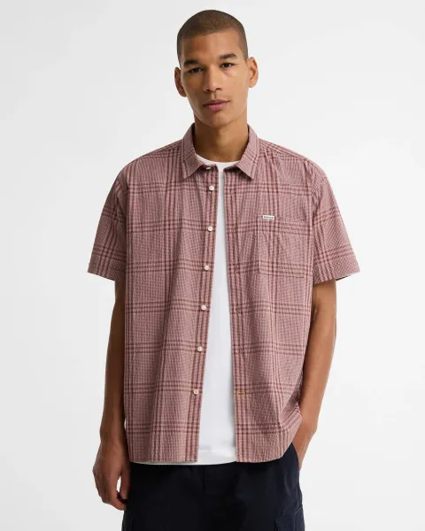 Carrock Checked Seersucker Short-Sleeved Shirt