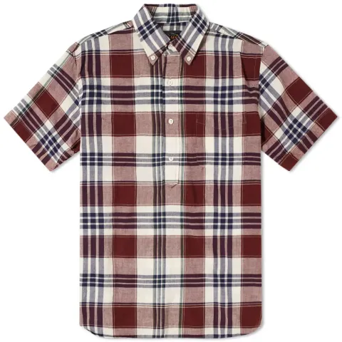 Short Sleeve Popover Madras Check Shirt