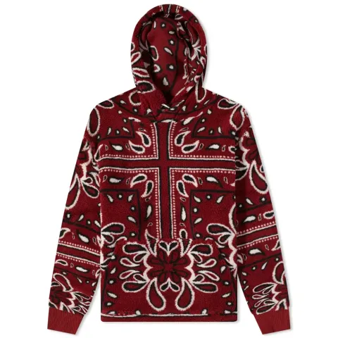 Printed Bandana Polar Fleece Hoodie