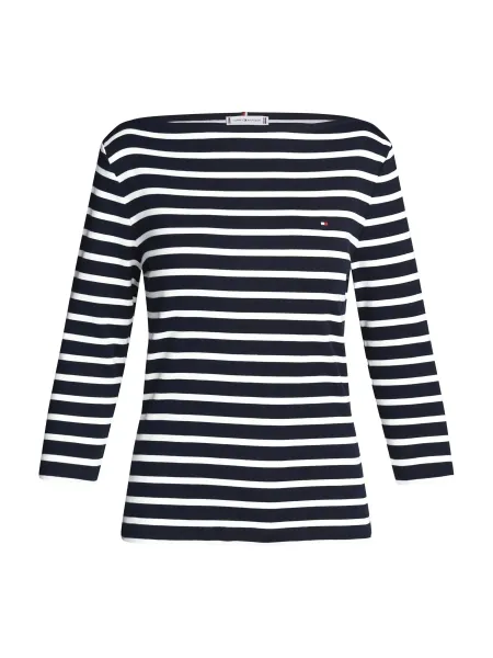 Tommy Hilfiger Boat Neck Slim T-Shirt Stripe