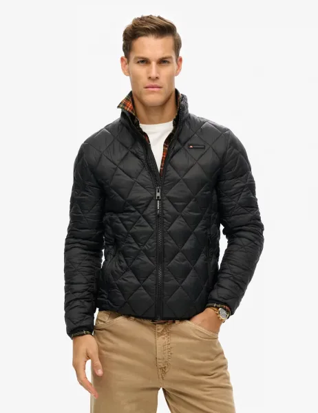 Superdry & Co Quilted Padded Puffer Jacket Black