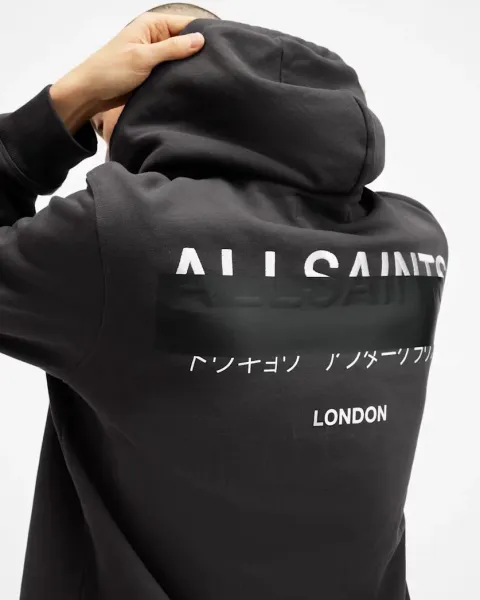Redact Embroidered Logo Relaxed Hoodie