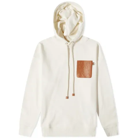 Anagram Leather Patch Hoodie