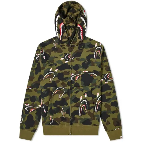 Shark 1St Camo Shark Relaxed Zip Hoodie