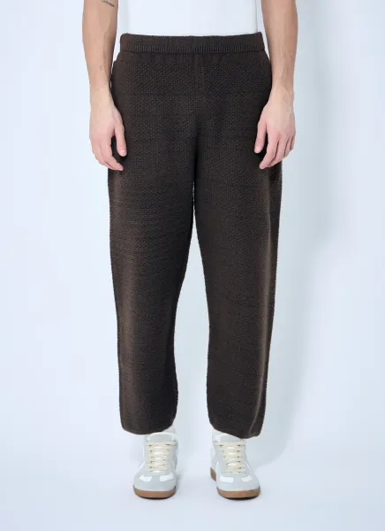 Rustic Knit Track Pants