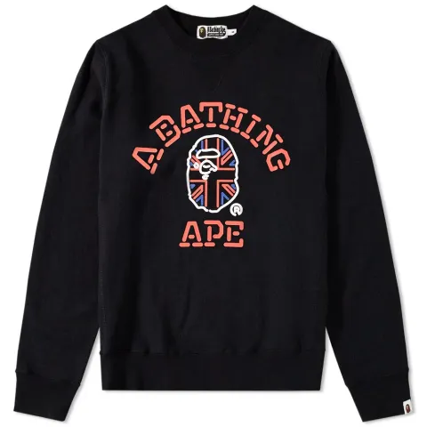 UK Neon College Crew Sweat