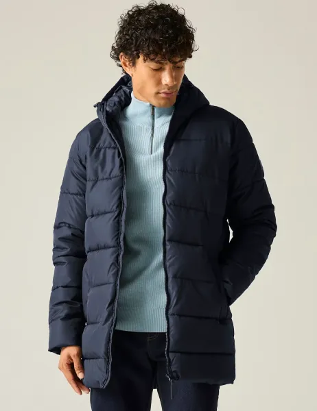 Regatta Hooded Padded Puffer Jacket Navy