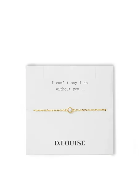 D. Louise Bridesmaid Dainty Pearl Bracelet